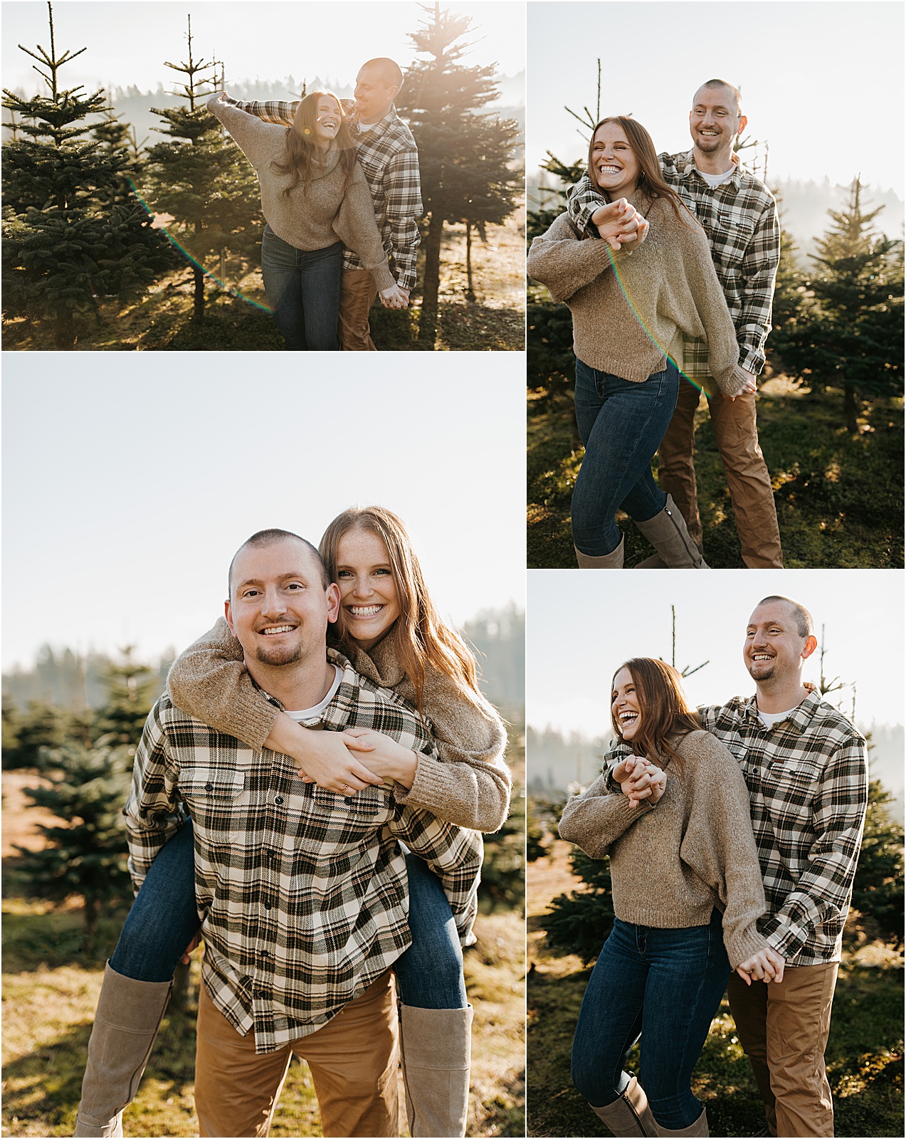 Christmas Couples Pictures // Bacon's Tree Farm