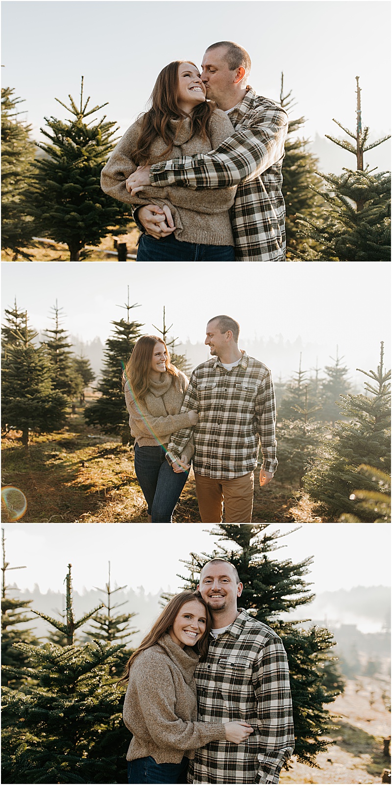 Christmas Couples Pictures // Bacon's Tree Farm